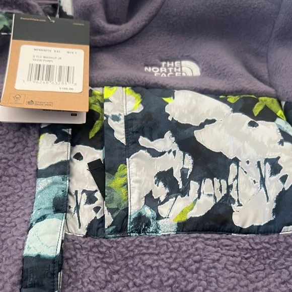 The North Face Kids Purple and Floral Fleece Jacket
